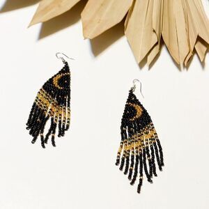 Beaded earrings #887